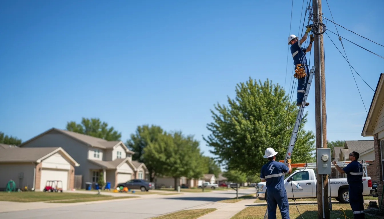 Residential electrician providing installation services in Loomis, NE